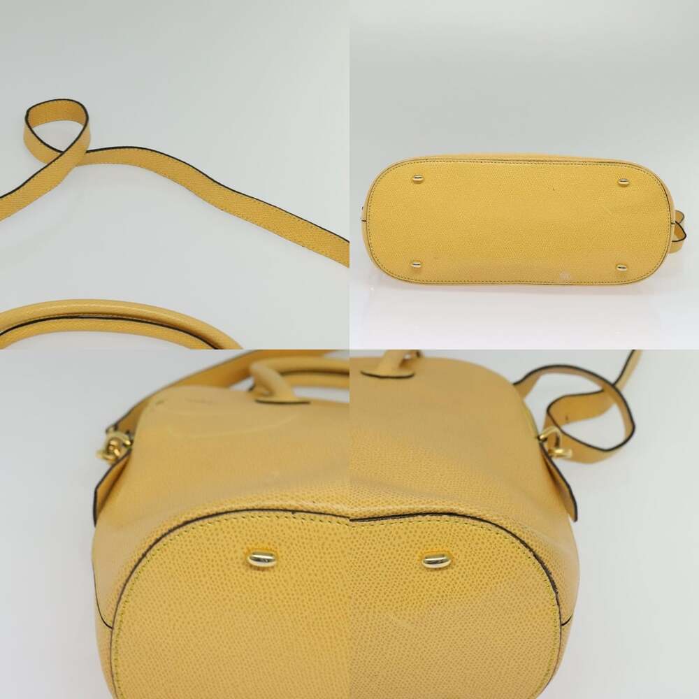 CELINE Hand Bag Leather Yellow Gold - Picture 10 of 12